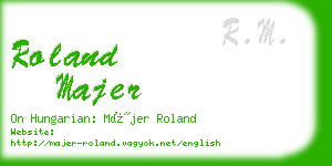 roland majer business card